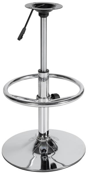 Barhockergestell ROUND Silber - Metall - 39 x 55 x 39 cm