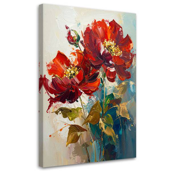 Tableau déco Fleurs 80 x 120 cm