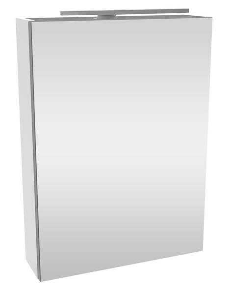 Spiegelschrank SBC Sceno Weiß Grau - Holzwerkstoff - 60 x 75 x 32 cm