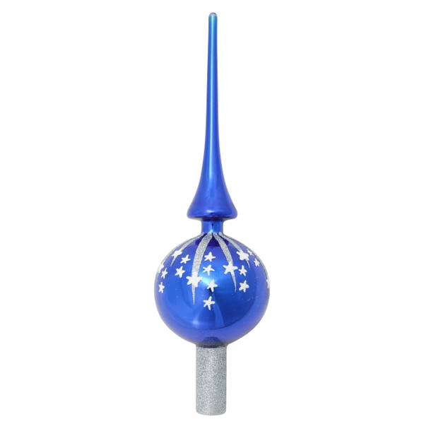 Weihnachtsbaumspitze Dekor 1-tlg. Glas - 8 x 27 x 8 cm