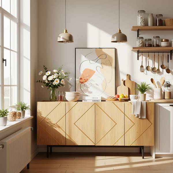 Sideboard Synomone Braun - Holzwerkstoff - 40 x 78 x 160 cm