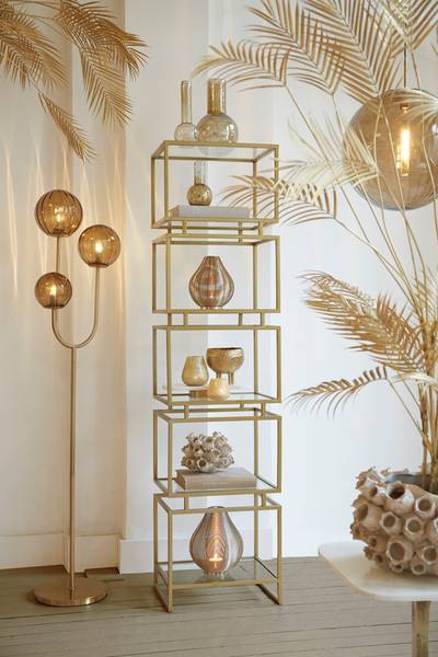 Stehleuchte MAGDALA Gold - Metall - 20 x 162 x 38 cm