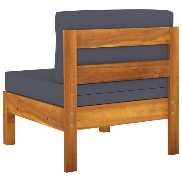 Garten-Lounge-Set 3006534-7 (8-teilig) Grau - Akazie - 60 x 25 x 100 cm