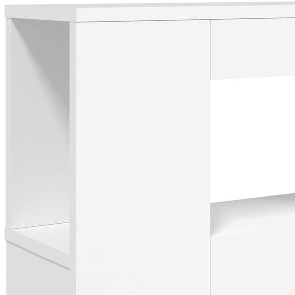 LED Kopfteil 3033086 Weiß - Breite: 160 cm