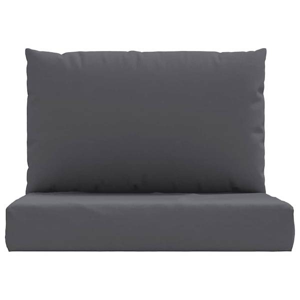 Palettenkissen 3042199 2-teilig Grau - Textil - 60 x 9 x 60 cm