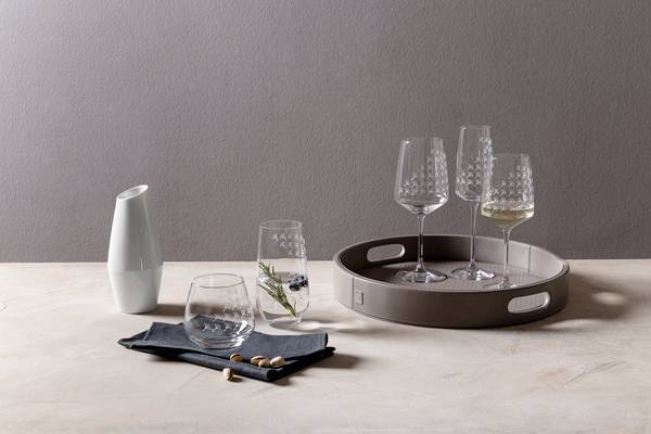 JOOP! FADED CORNFLOWER Champagnergläser Kristallglas - 6 x 25 x 1 cm