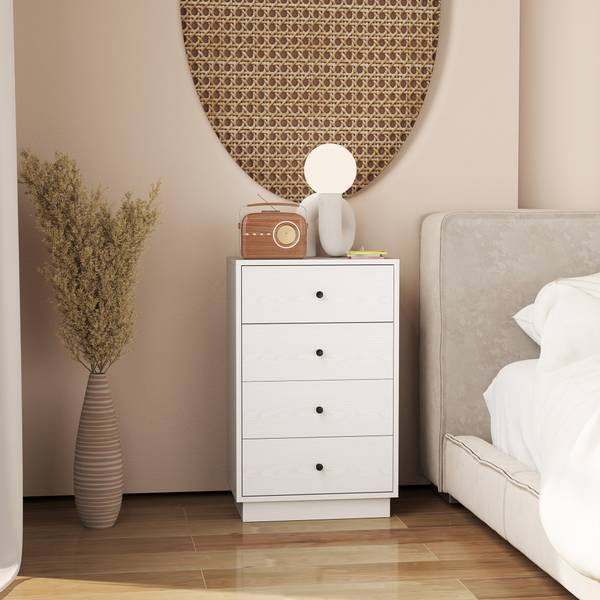 Commode 831-968V91WT wit - plaatmateriaal op houtbasis - 29 x 75 x 47 cm