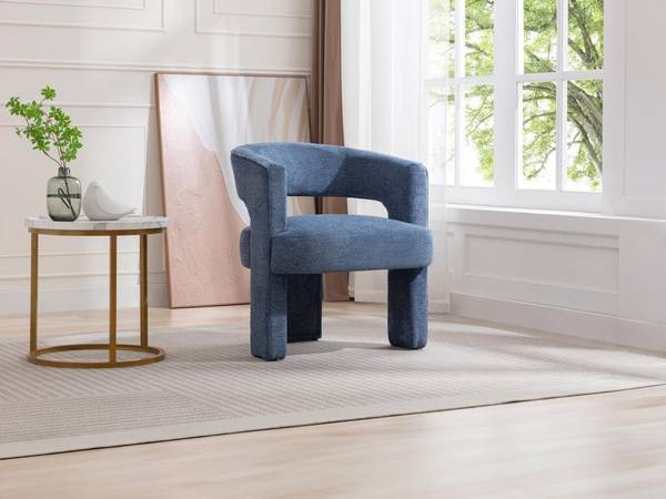 Sessel mit gerader Rückenlehne FONTANOVA Blau