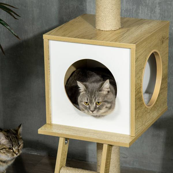 Arbre à chat 29634 Marron - Bois manufacturé - 51 x 26 x 51 cm