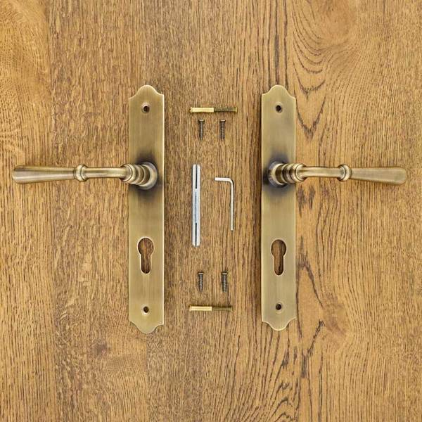 Türdrücker BARTON PZ72 Gold - Messing - 14 x 24 x 1 cm