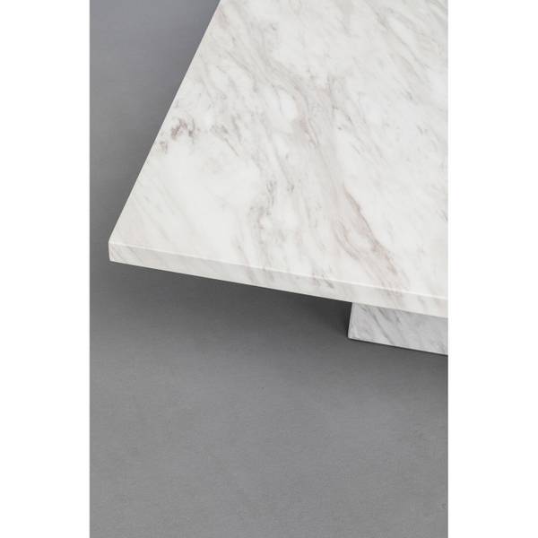 Couchtisch Artistico Marble Weiß - Marmor - 100 x 42 x 100 cm