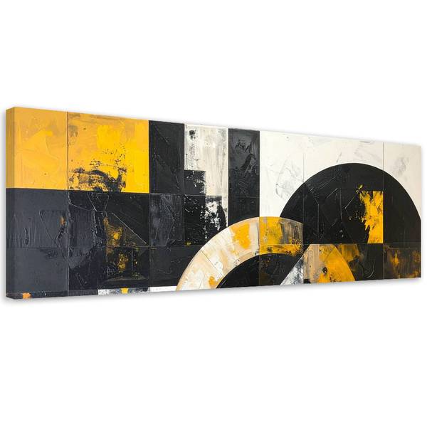 Wandbild Abstrakte Formen 90 x 30 cm