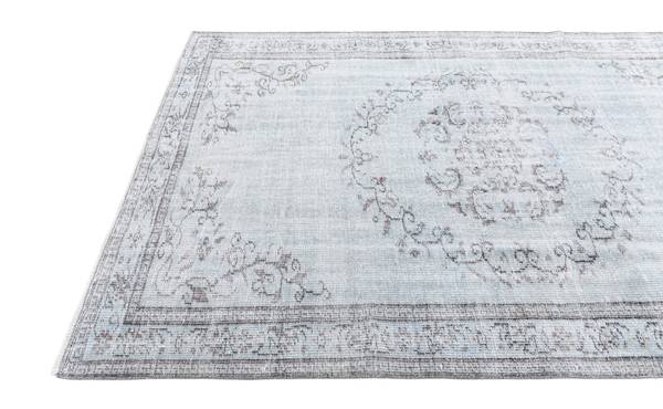 Teppich Ultra Vintage CLVI Blau - Wolle - 163 x 1 x 257 cm