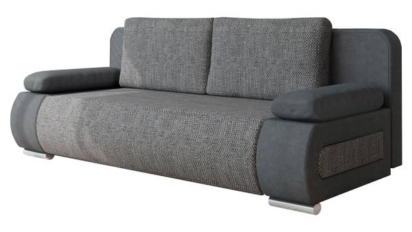Schlafsofa Emma Dunkelgrau - Microfaser