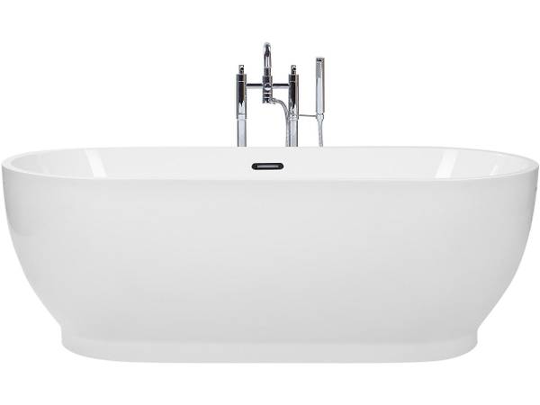 Baignoires autoportantes LEVERA Argenté - Blanc - Textile - 78 x 60 x 78 cm