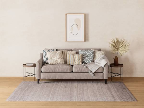 Kurzflorteppich Dream Grau - 80 x 150 cm