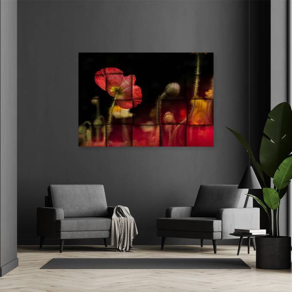 Tableau déco Fleur 60 x 40 cm