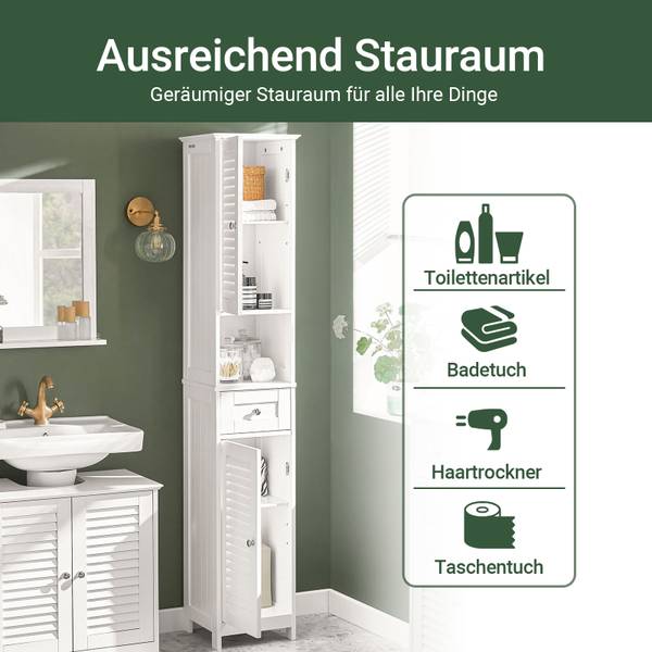 Hoge kast FRG236-W wit