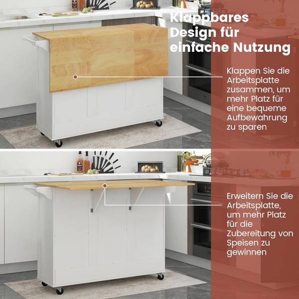 Kücheninsel WO75911 Weiß