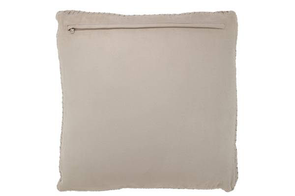 Kissen POW Grau - Cord - Satin - 45 x 7 x 45 cm