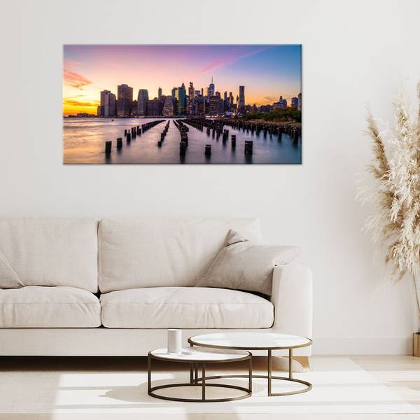 Wandbild Stadt 100 x 50 cm