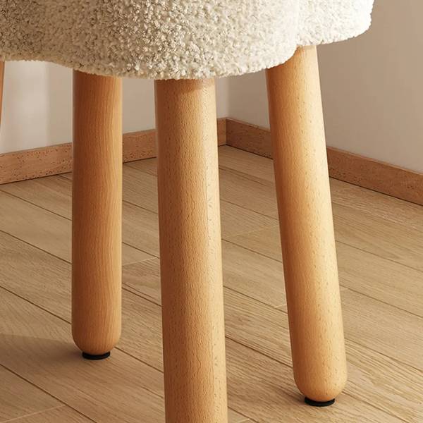 Hocker Klee  III Weiß - Holzwerkstoff - 31 x 44 x 31 cm