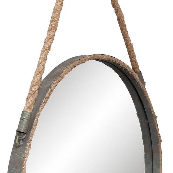 Spiegel Cynthiabury Grau - Metall - 3 x 47 x 47 cm