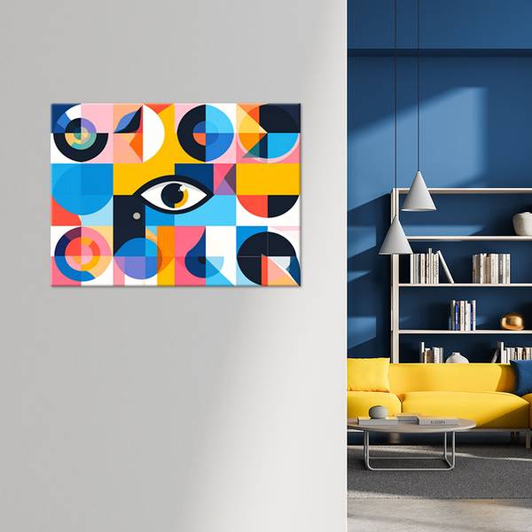Wandbild Abstraktion 90 x 60 cm