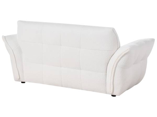 2-Sitzer Sofa HALBA Schwarz - Weiß