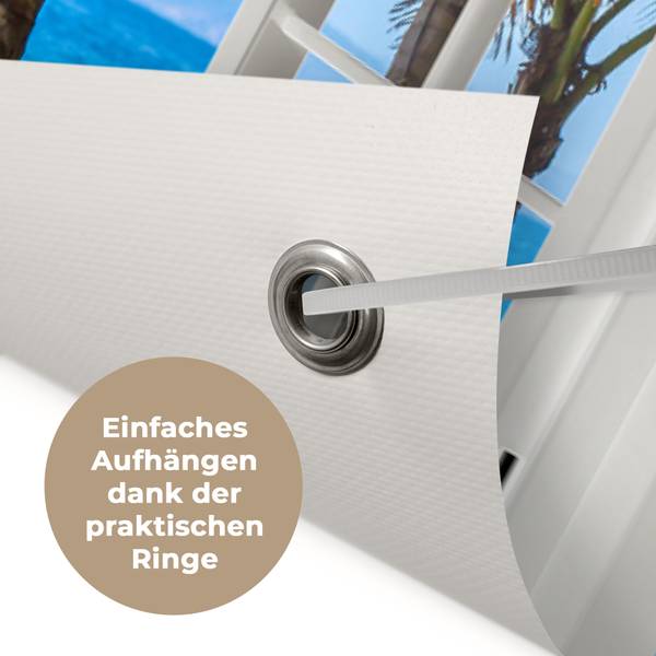 GARTENPOSTER Palmenstrand 90 x 60 cm