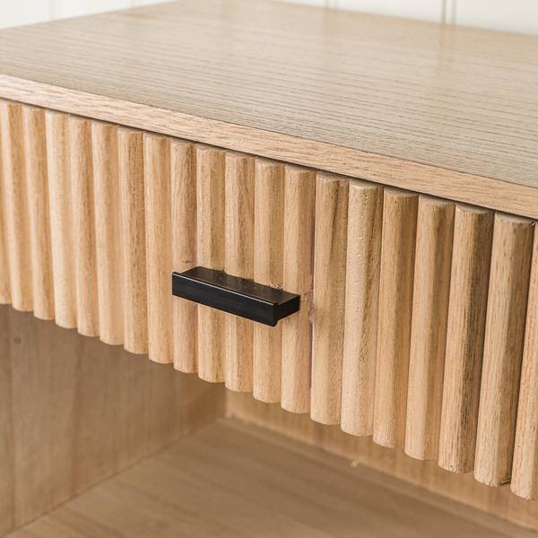 Servierwagen OULU Braun - Massivholz - 78 x 79 x 28 cm