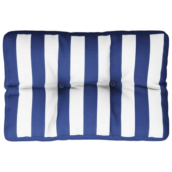 Palettenkissen 3005776-4 Blau - Weiß - Polyester - 40 x 12 x 60 cm
