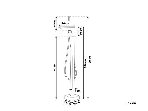 Wannenarmaturen DELLA Silber