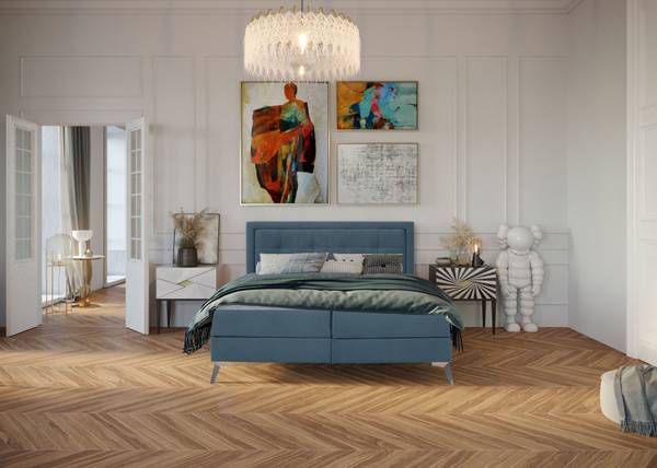 Boxspringbett Viggo II Taschenfederkern Liegefläche Breite: 180 cm