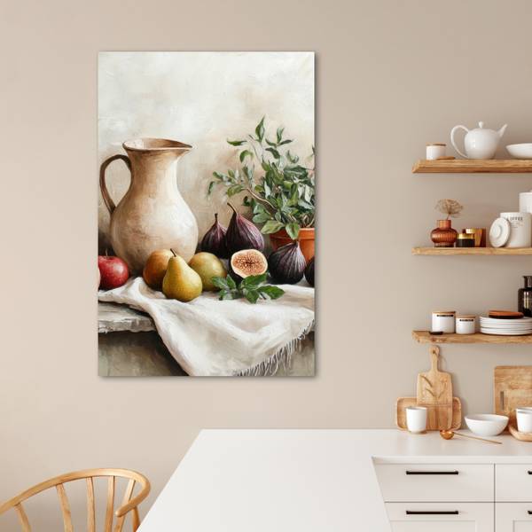 LEINWANDBILD Obst Braun - Textil - 80 x 120 x 2 cm
