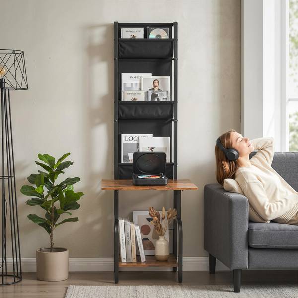 CD-Regal 836-687V00RB Braun - Holzwerkstoff - 49 x 144 x 50 cm
