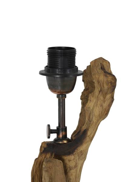 Lampenfüß Arbanasi Braun - Holzwerkstoff - Massivholz - 30 x 63 x 30 cm