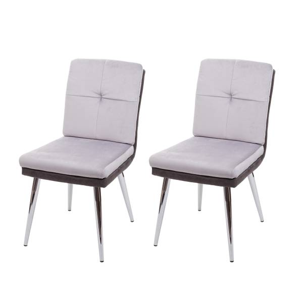 Esszimmerstuhl G48 (2er-Set) Grau - Kunstleder - 46 x 91 x 66 cm