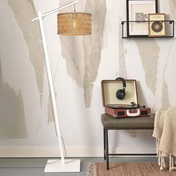 Lampadaire Java Marron - Bambou - Bois manufacturé - 32 x 150 x 58 cm