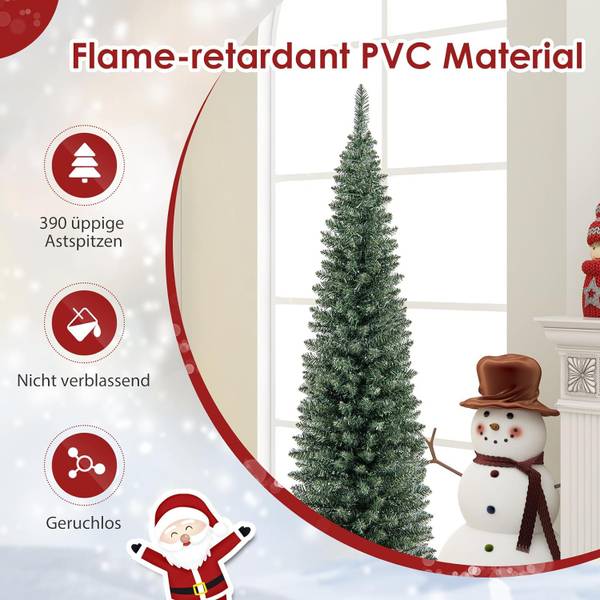 Weihnachtsbaum CM24527DE Grün - Kunststoff - 38 x 180 x 38 cm
