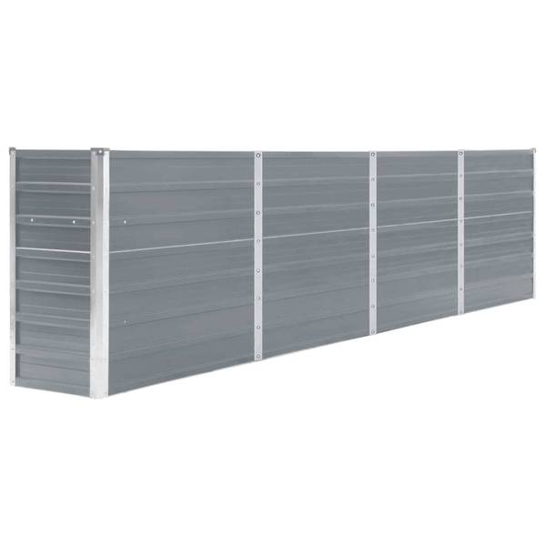 Hochbeet DE786 Grau - Metall - 40 x 77 x 320 cm