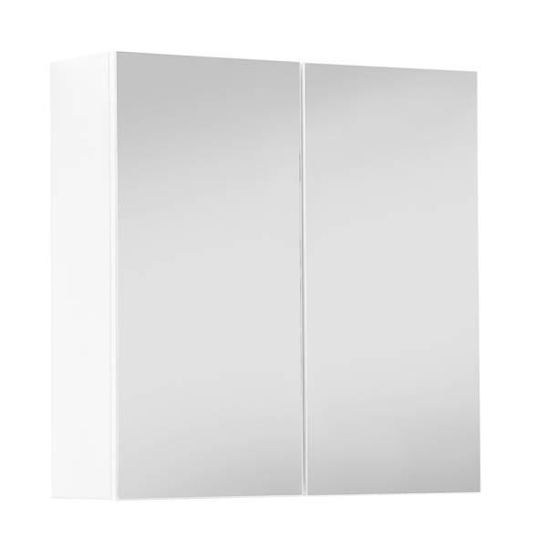 Bad-Spiegelschrank Badezimmerschrank Weiß - Holzwerkstoff - 70 x 71 x 23 cm