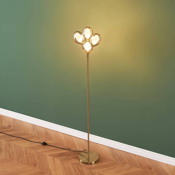 Stehleuchte Seryn Gold - Metall - 36 x 165 x 165 cm