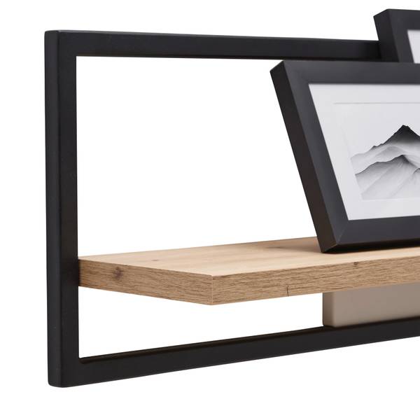 Wandboard CREMONA Beige - Holzwerkstoff - Metall - 120 x 28 x 20 cm