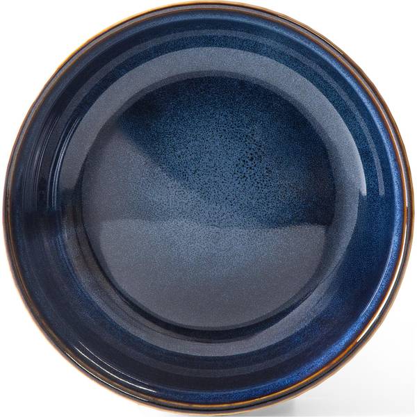Schüssel-Set 6 Personen 6-tlg AD STRIPES Blau - Porzellan - 15 x 2 x 15 cm