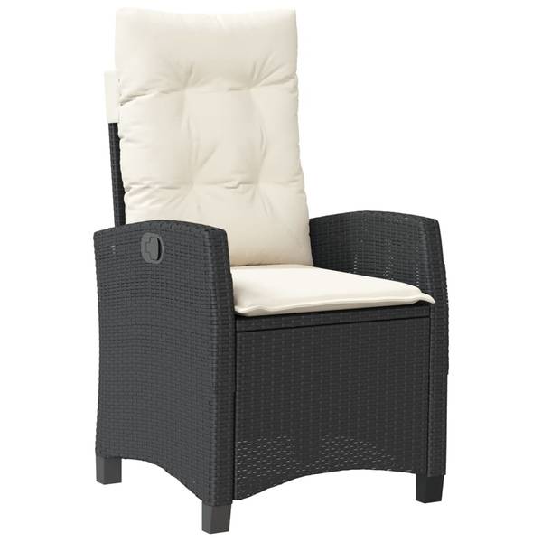 Salle à manger 3033386-5 (lot de 5) Noir - Polyester - Acacia - Acier - 90 x 75 x 90 cm