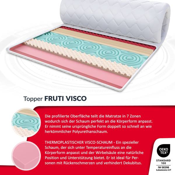 TOPPER Fruti Vico 6 Liegefläche Breite: 180 cm