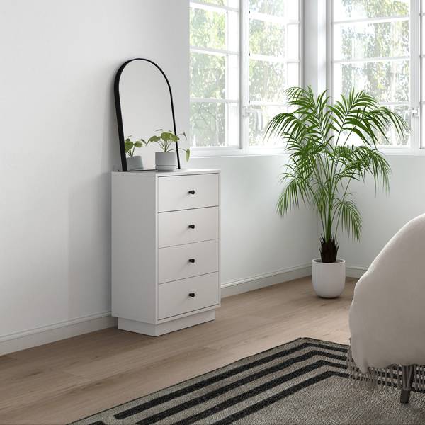 Commode 831-968V91WT wit - plaatmateriaal op houtbasis - 29 x 75 x 47 cm