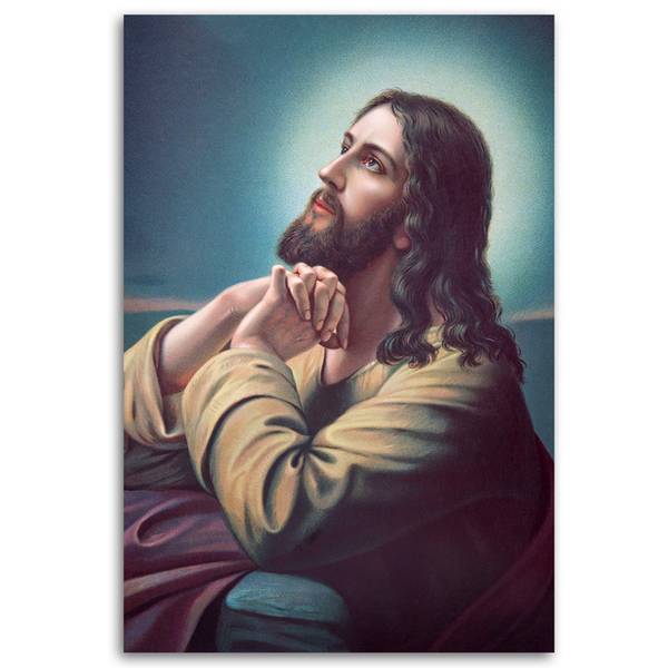 Wandbild jesus im garten von gethsemane 60 x 90 cm