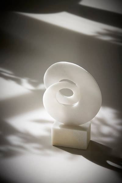 Ornament NOXEN wit - kunststof - 9 x 38 x 27 cm